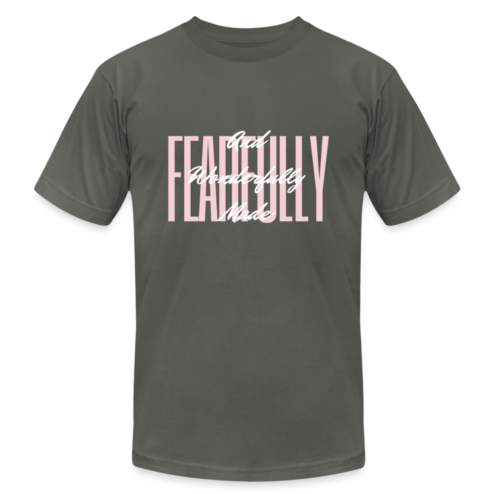 Wonderfully Made Unisex Jersey T-Shirt by Bella + Canvas - asphalt