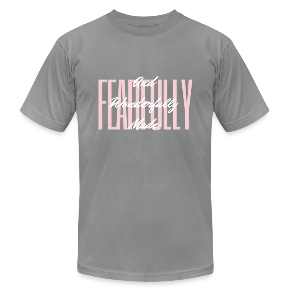 Wonderfully Made Unisex Jersey T-Shirt by Bella + Canvas - slate