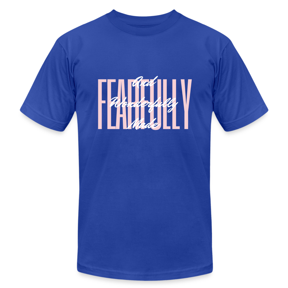 Wonderfully Made Unisex Jersey T-Shirt by Bella + Canvas - royal blue