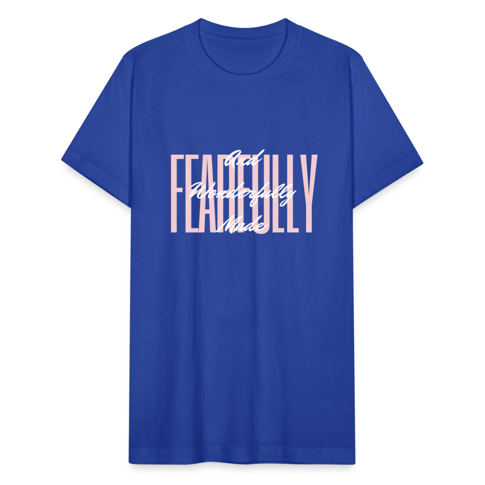 Wonderfully Made Unisex Jersey T-Shirt by Bella + Canvas - royal blue