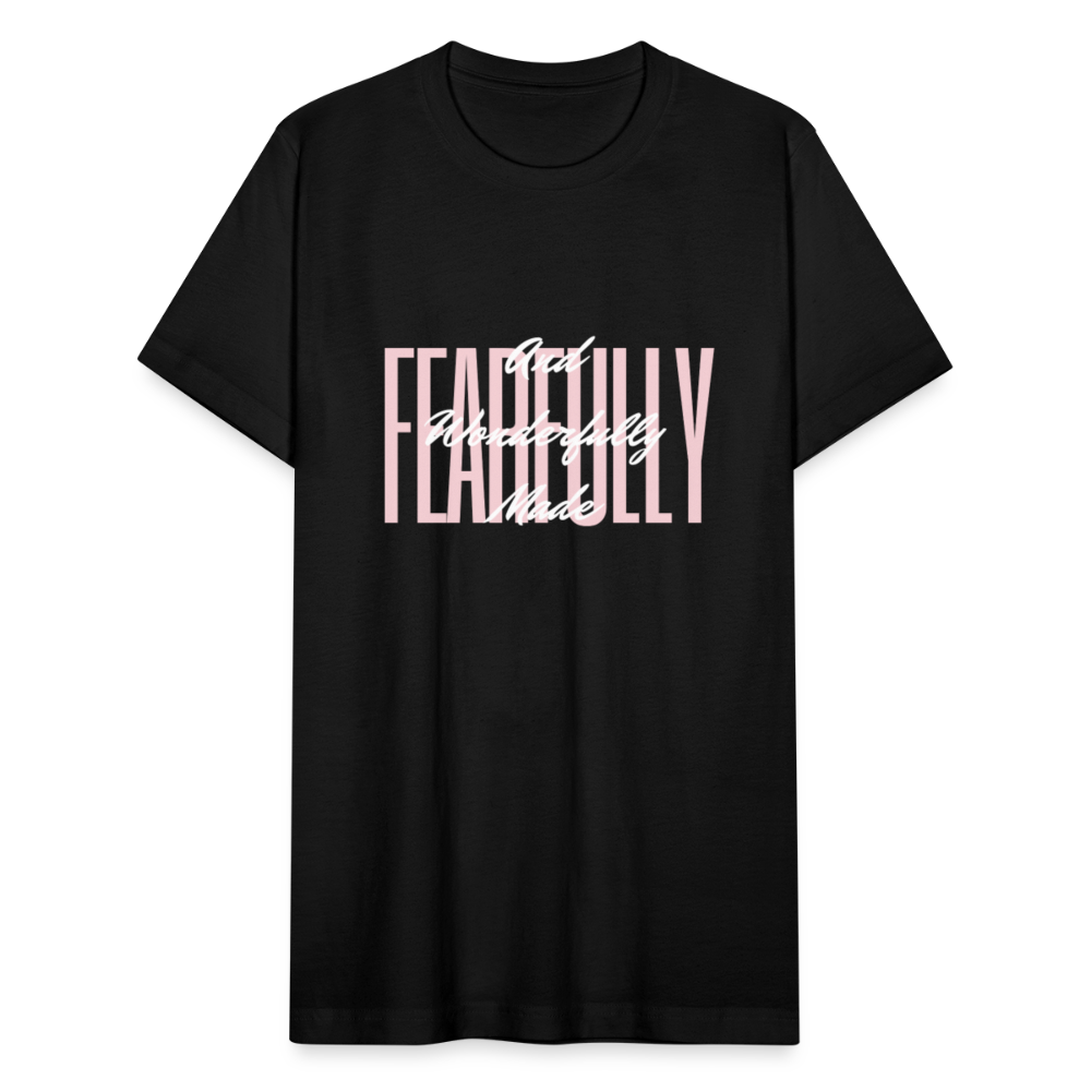 Wonderfully Made Unisex Jersey T-Shirt by Bella + Canvas - black