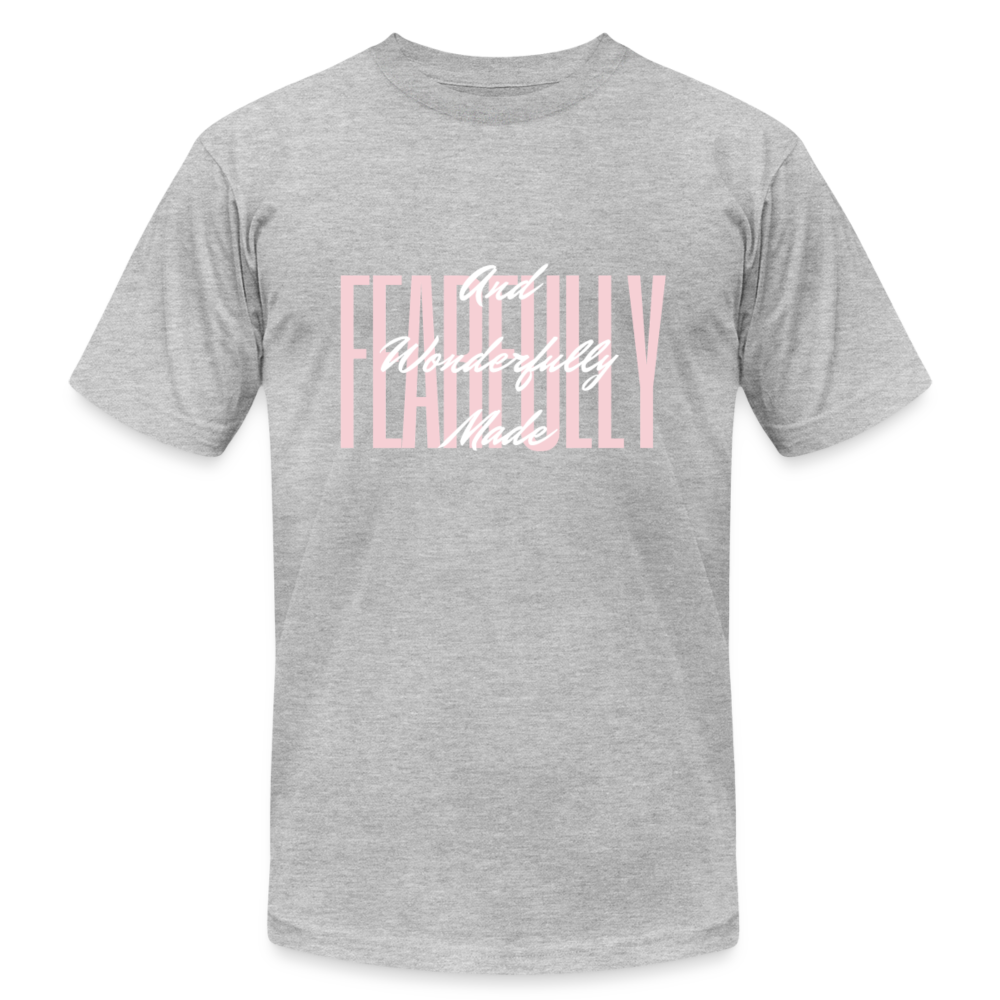 Wonderfully Made Unisex Jersey T-Shirt by Bella + Canvas - heather gray