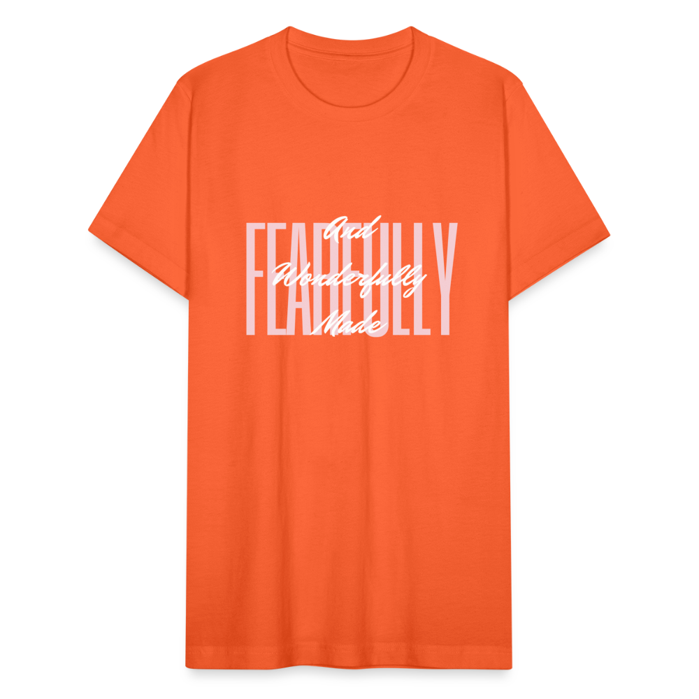 Wonderfully Made Unisex Jersey T-Shirt by Bella + Canvas - orange