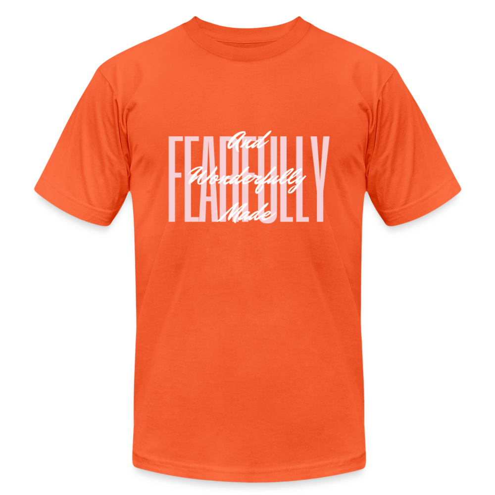 Wonderfully Made Unisex Jersey T-Shirt by Bella + Canvas - orange