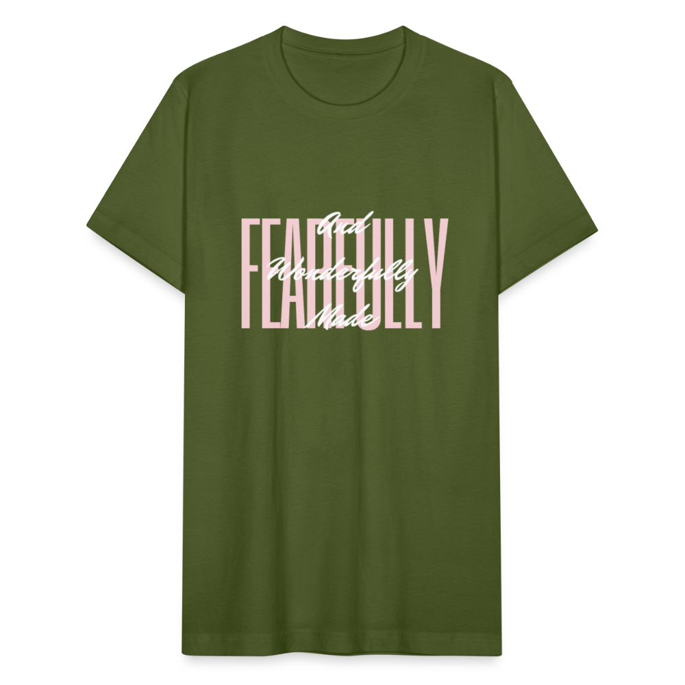 Wonderfully Made Unisex Jersey T-Shirt by Bella + Canvas - olive