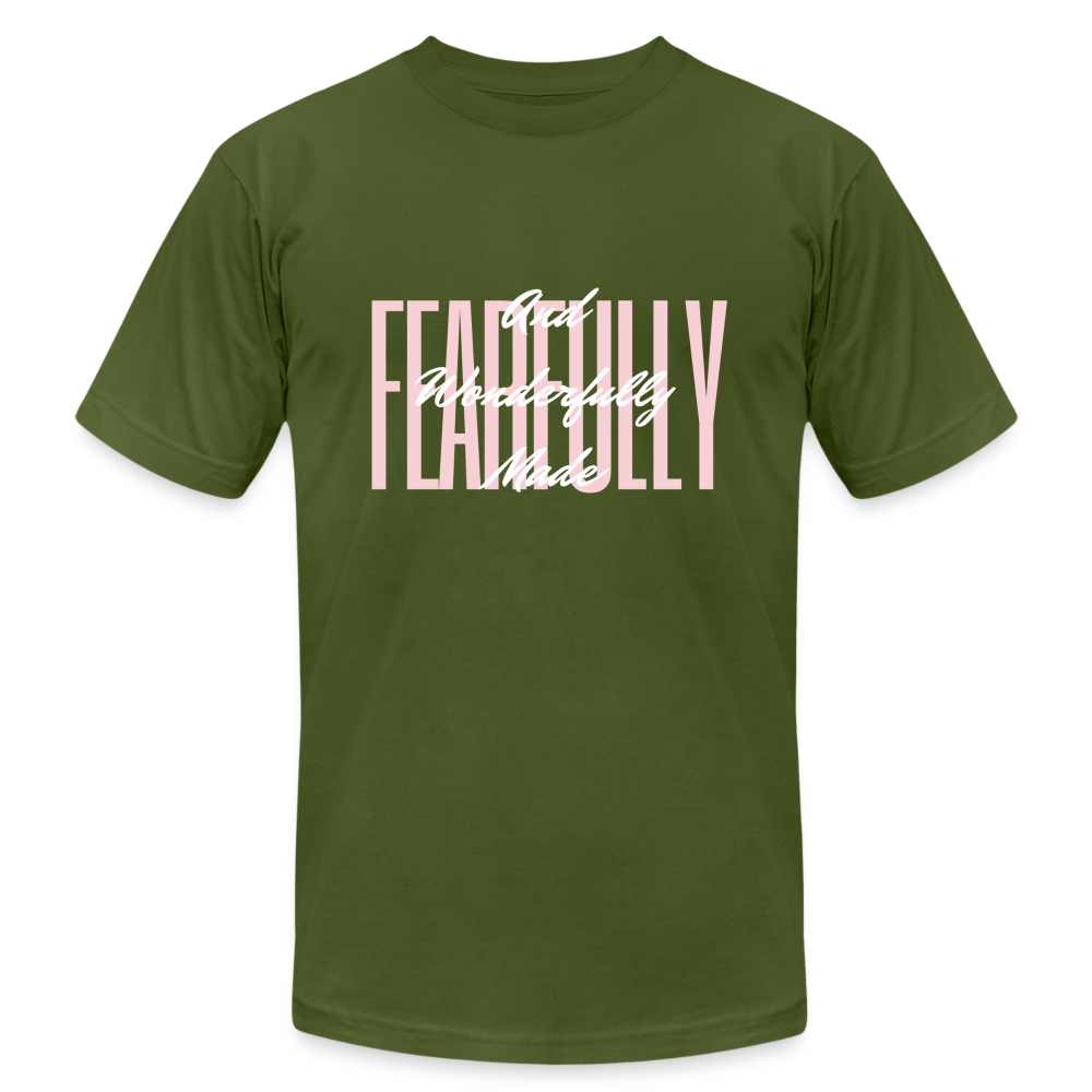 Wonderfully Made Unisex Jersey T-Shirt by Bella + Canvas - olive