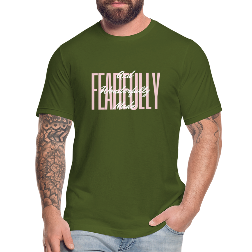 Wonderfully Made Unisex Jersey T-Shirt by Bella + Canvas - olive