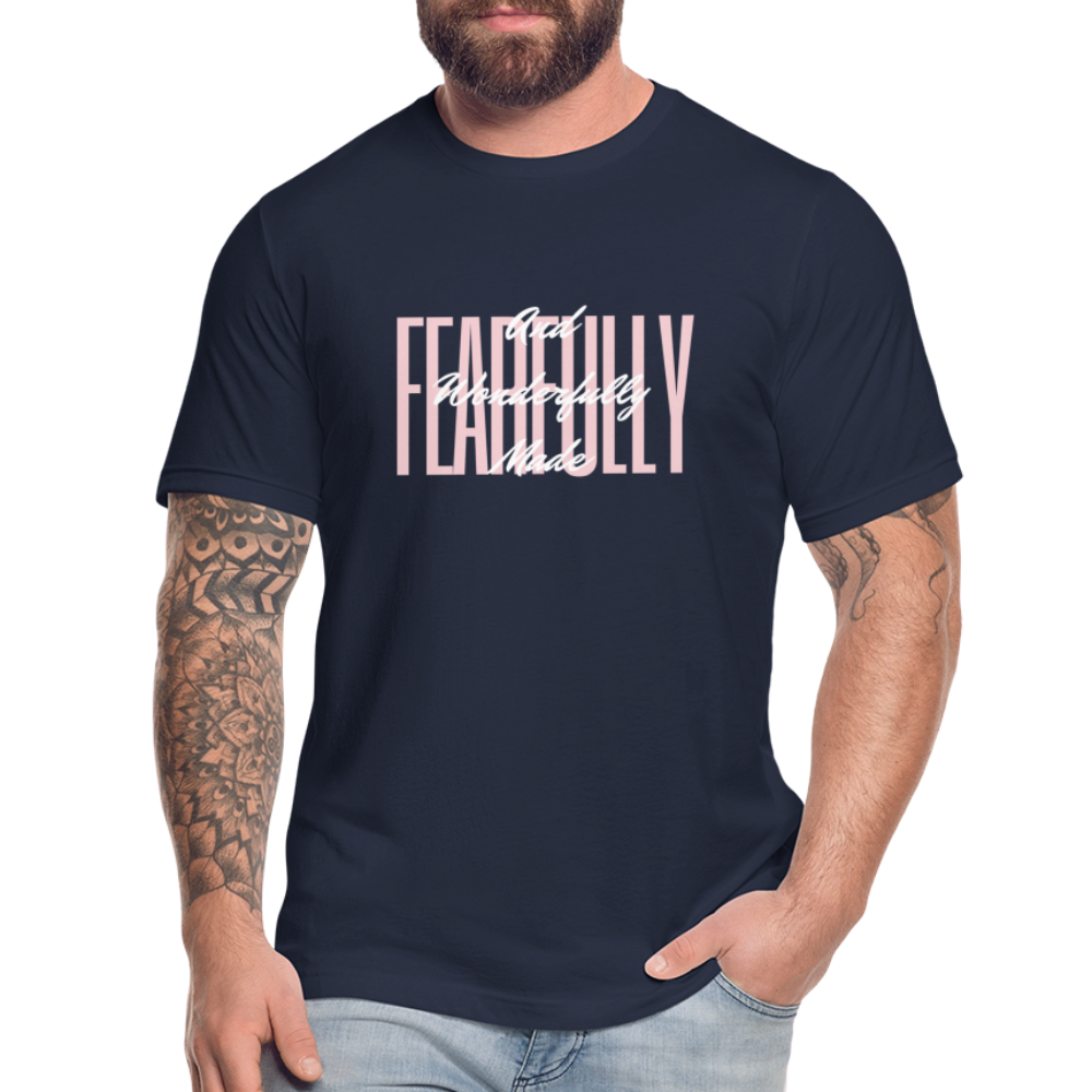 Wonderfully Made Unisex Jersey T-Shirt by Bella + Canvas - navy