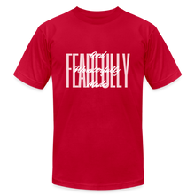 Load image into Gallery viewer, Wonderfully Made Unisex Jersey T-Shirt by Bella + Canvas - red
