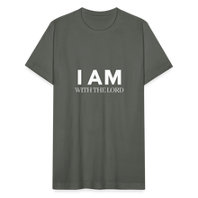 Load image into Gallery viewer, I Am With The Lord Unisex Jersey T-Shirt by Bella + Canvas - asphalt
