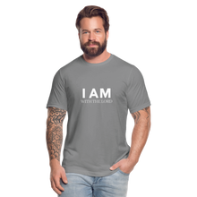 Load image into Gallery viewer, I Am With The Lord Unisex Jersey T-Shirt by Bella + Canvas - slate
