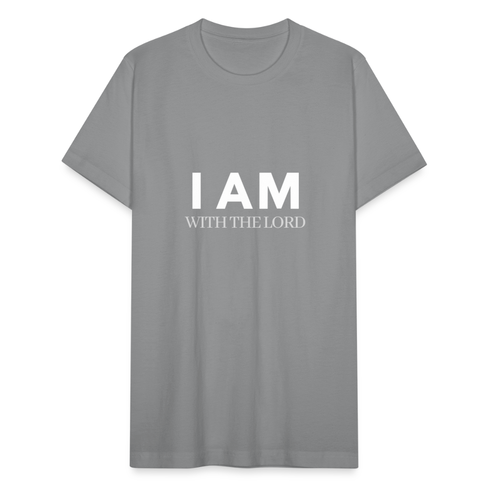 I Am With The Lord Unisex Jersey T-Shirt by Bella + Canvas - slate