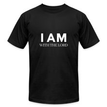 Load image into Gallery viewer, I Am With The Lord Unisex Jersey T-Shirt by Bella + Canvas - black
