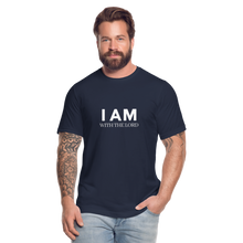 Load image into Gallery viewer, I Am With The Lord Unisex Jersey T-Shirt by Bella + Canvas - navy
