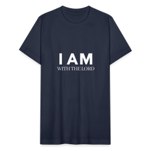 Load image into Gallery viewer, I Am With The Lord Unisex Jersey T-Shirt by Bella + Canvas - navy
