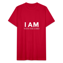 Load image into Gallery viewer, I Am With The Lord Unisex Jersey T-Shirt by Bella + Canvas - red
