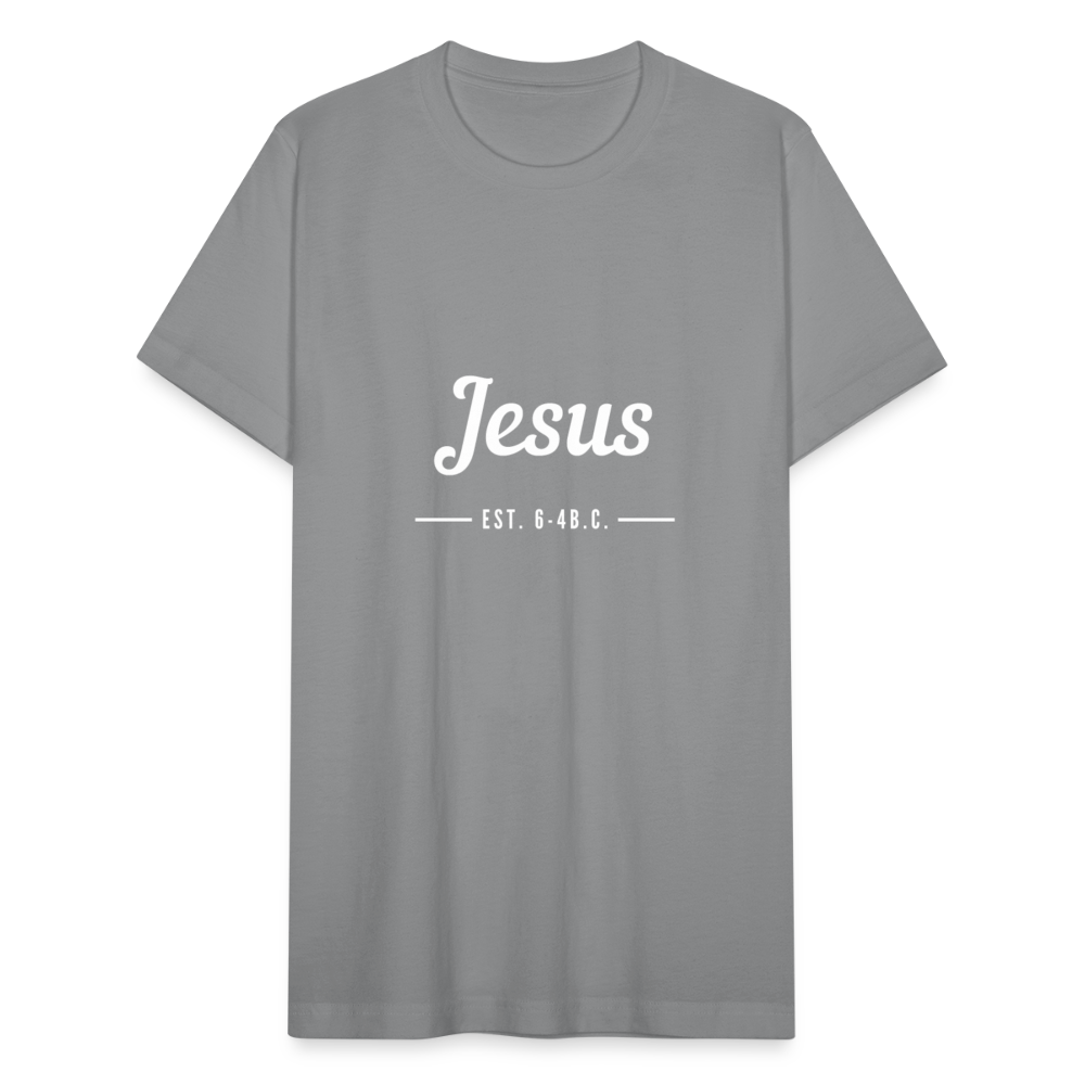 Jesus Est. Unisex Jersey T-Shirt by Bella + Canvas - slate
