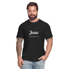 Load image into Gallery viewer, Jesus Est. Unisex Jersey T-Shirt by Bella + Canvas - black
