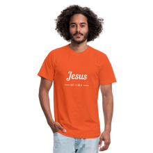 Load image into Gallery viewer, Jesus Est. Unisex Jersey T-Shirt by Bella + Canvas - orange
