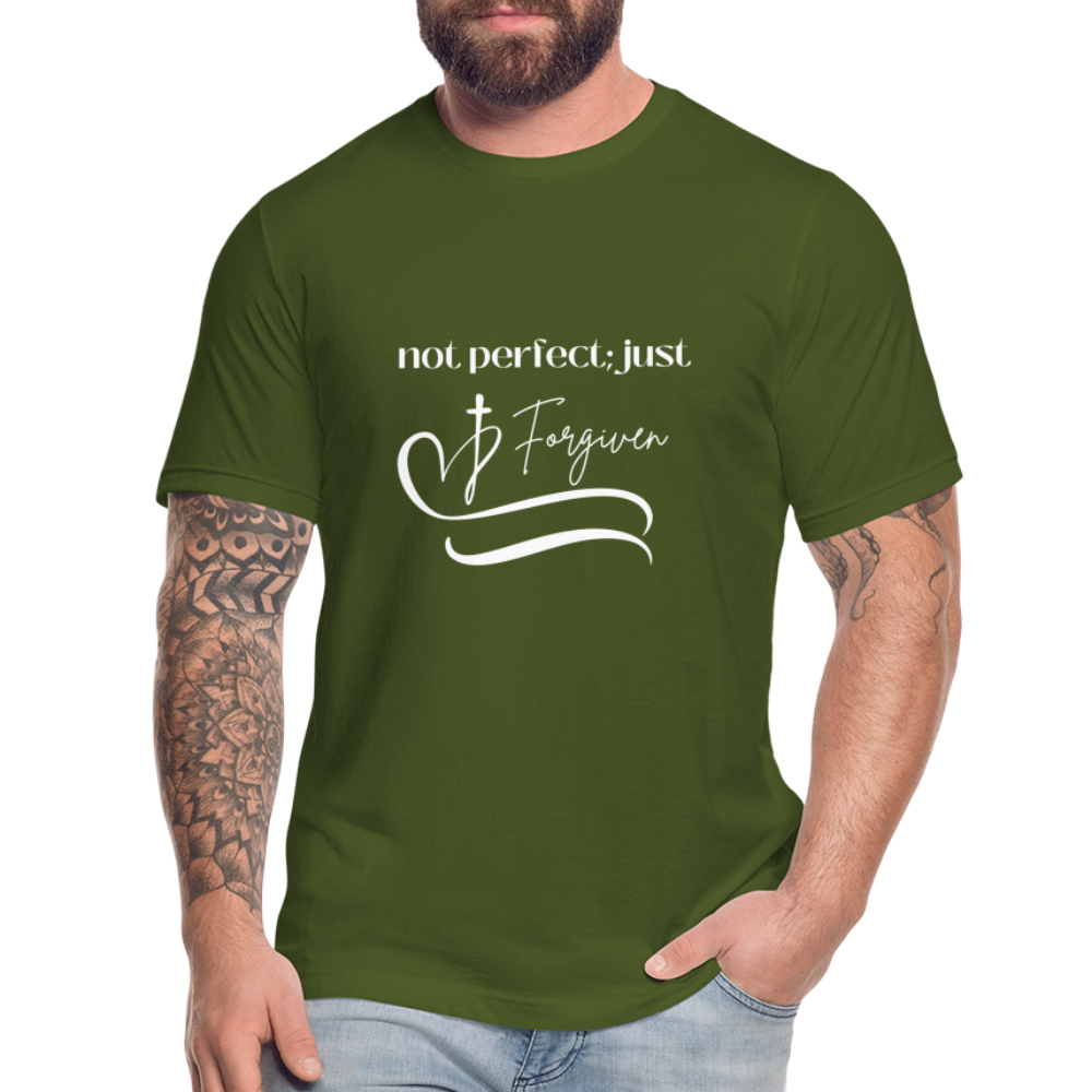 Forgiven Unisex Jersey T-Shirt by Bella + Canvas - olive