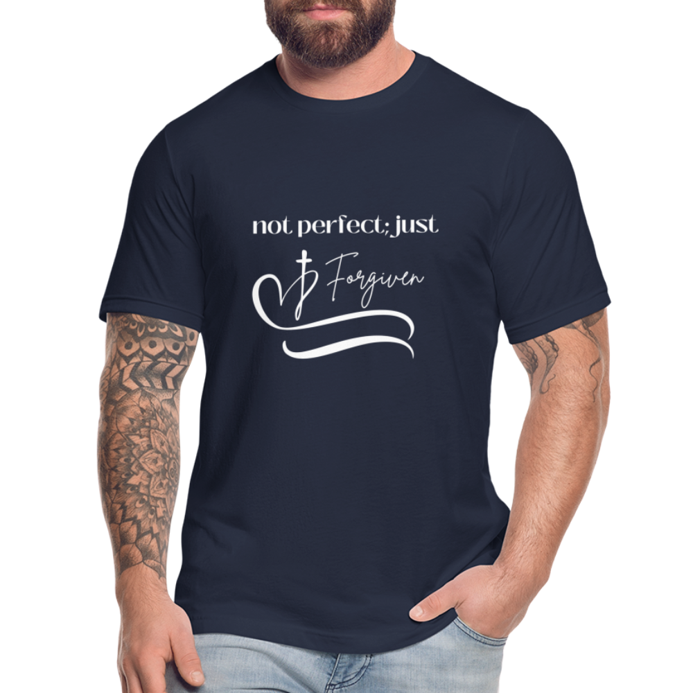 Forgiven Unisex Jersey T-Shirt by Bella + Canvas - navy