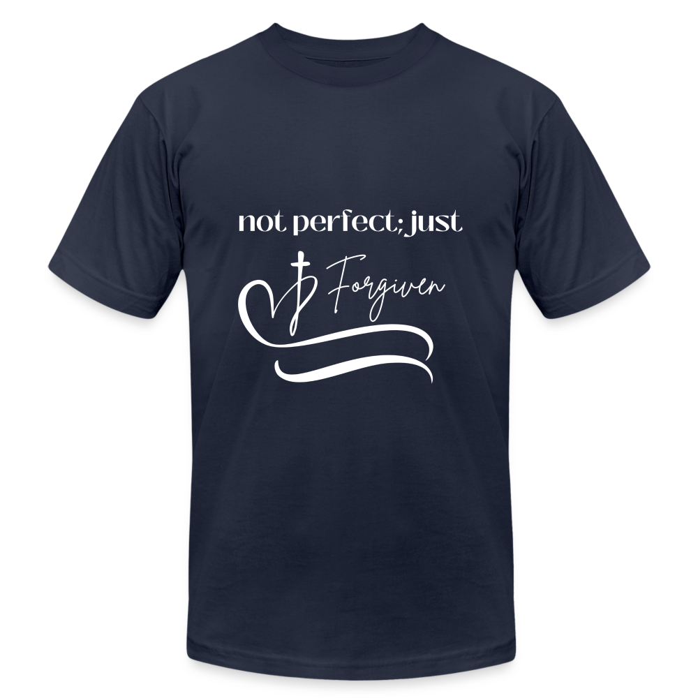 Forgiven Unisex Jersey T-Shirt by Bella + Canvas - navy