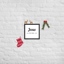 Load image into Gallery viewer, Jesus Est. Framed poster
