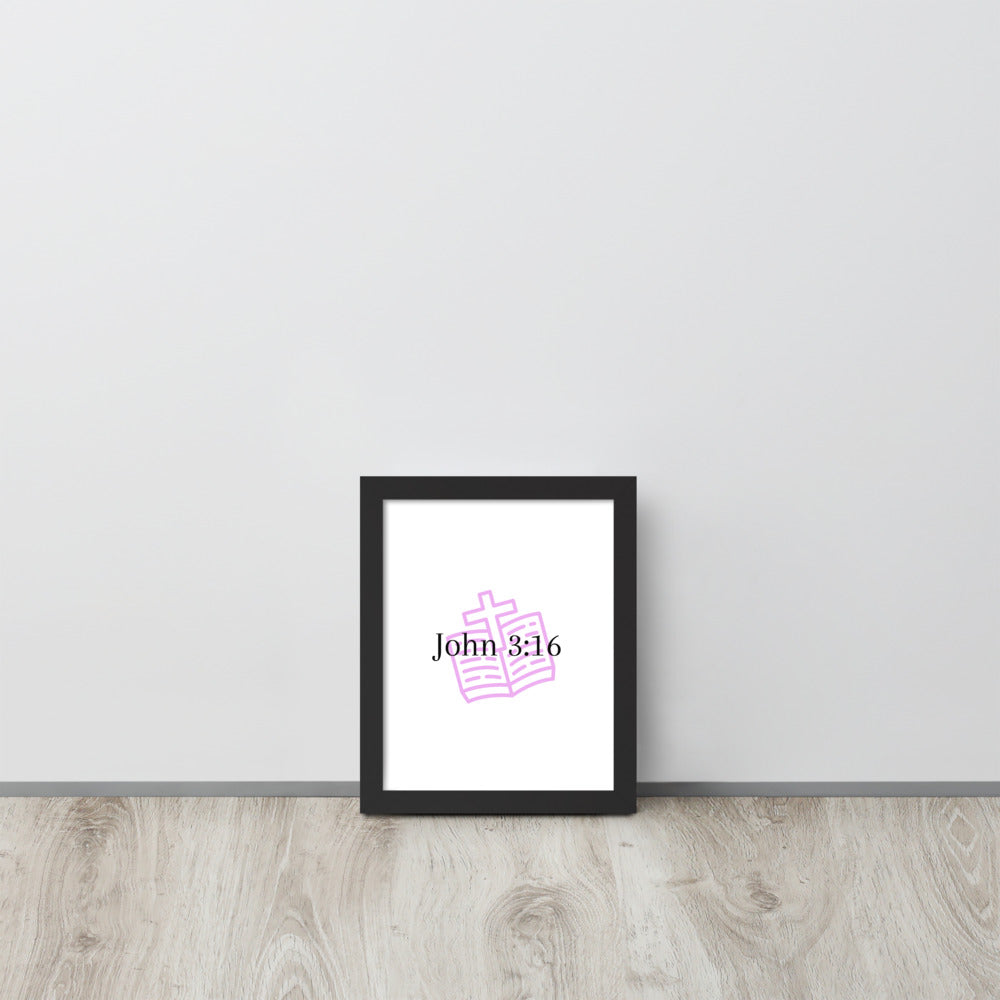 John 3:16 Framed poster