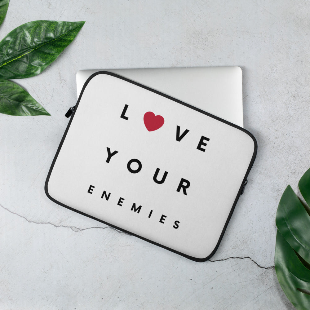 Love Your Enemies Laptop Sleeve