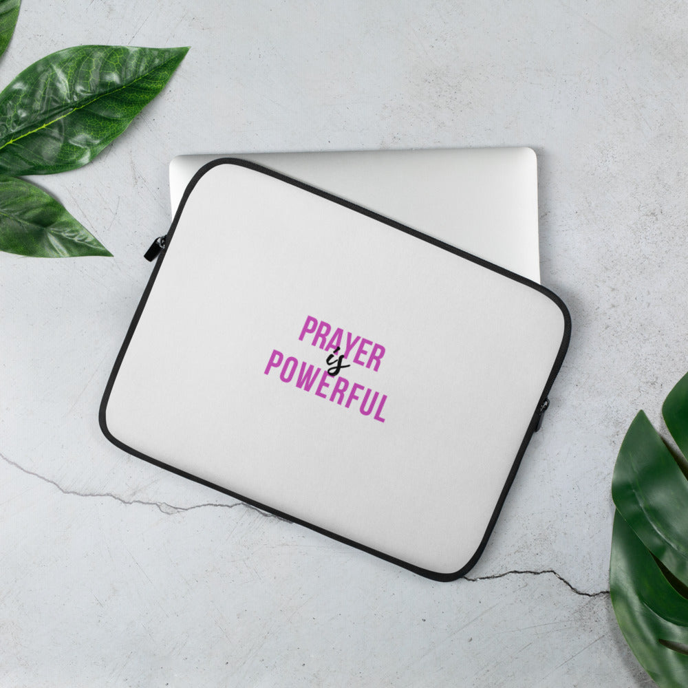 Prayer is Powerful Laptop Sleeve
