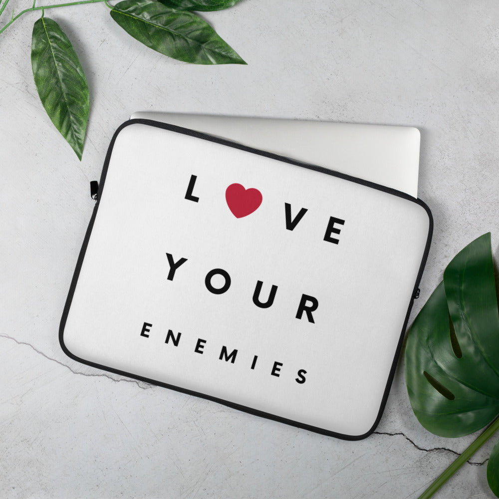 Love Your Enemies Laptop Sleeve