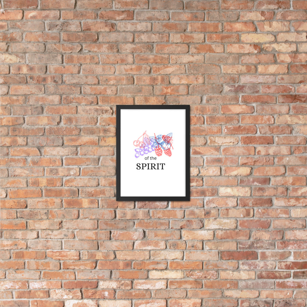 Fruit of the Spirit Framed photo paper poster