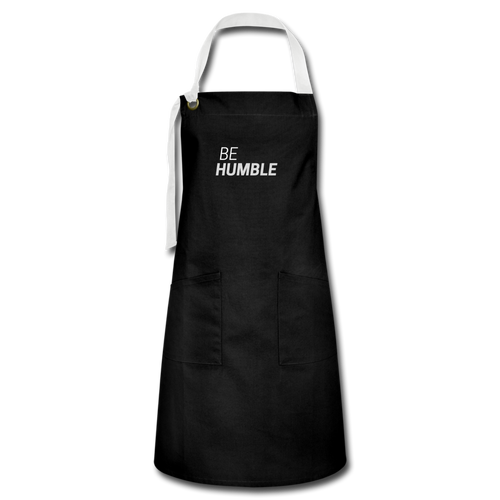 Be Humble Artisan Apron - black/white