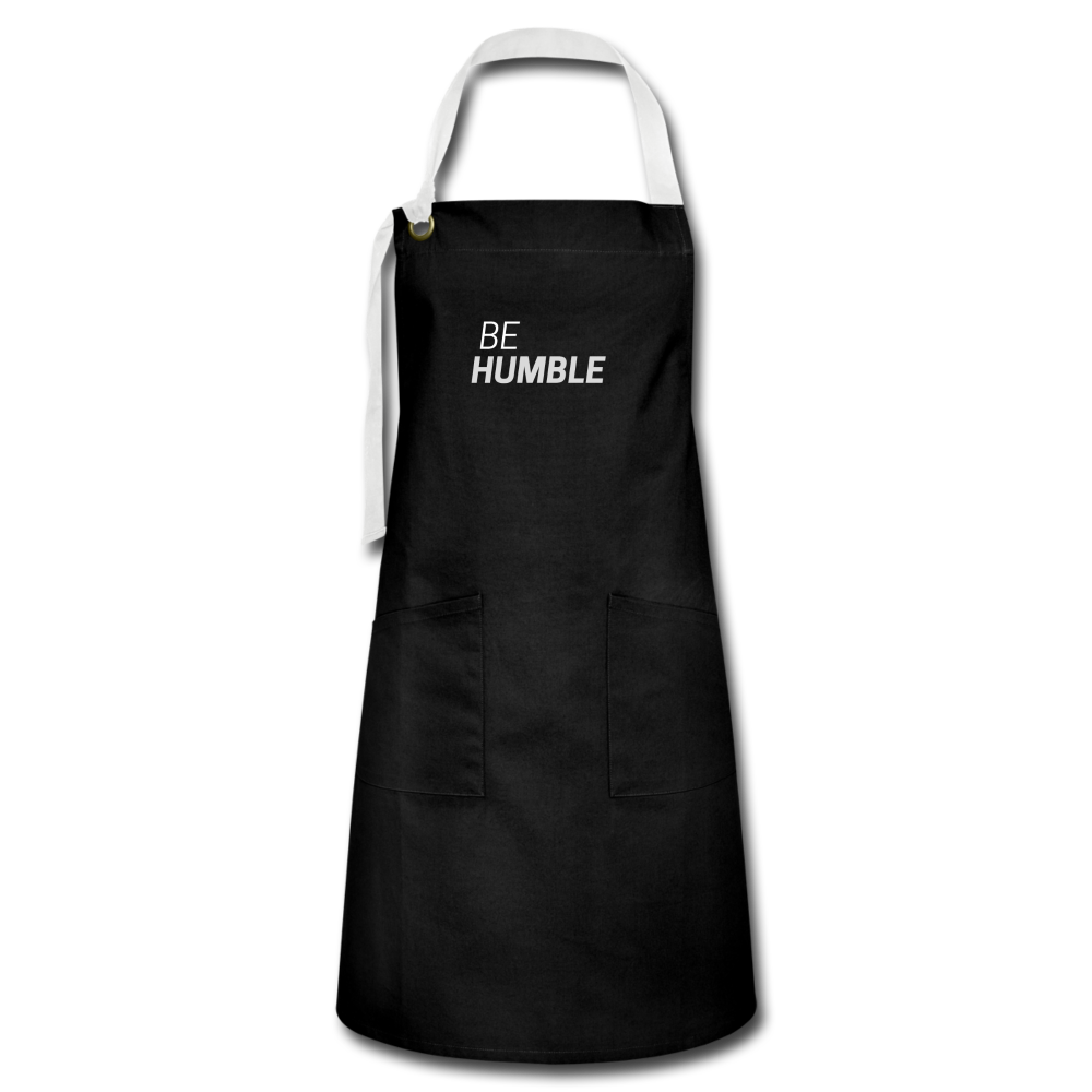 Be Humble Artisan Apron - black/white