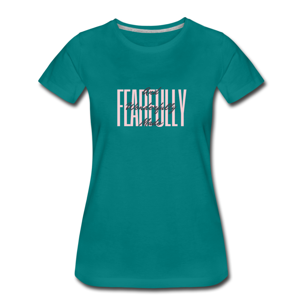 Wonderfully Made Women’s Premium T-Shirt - teal
