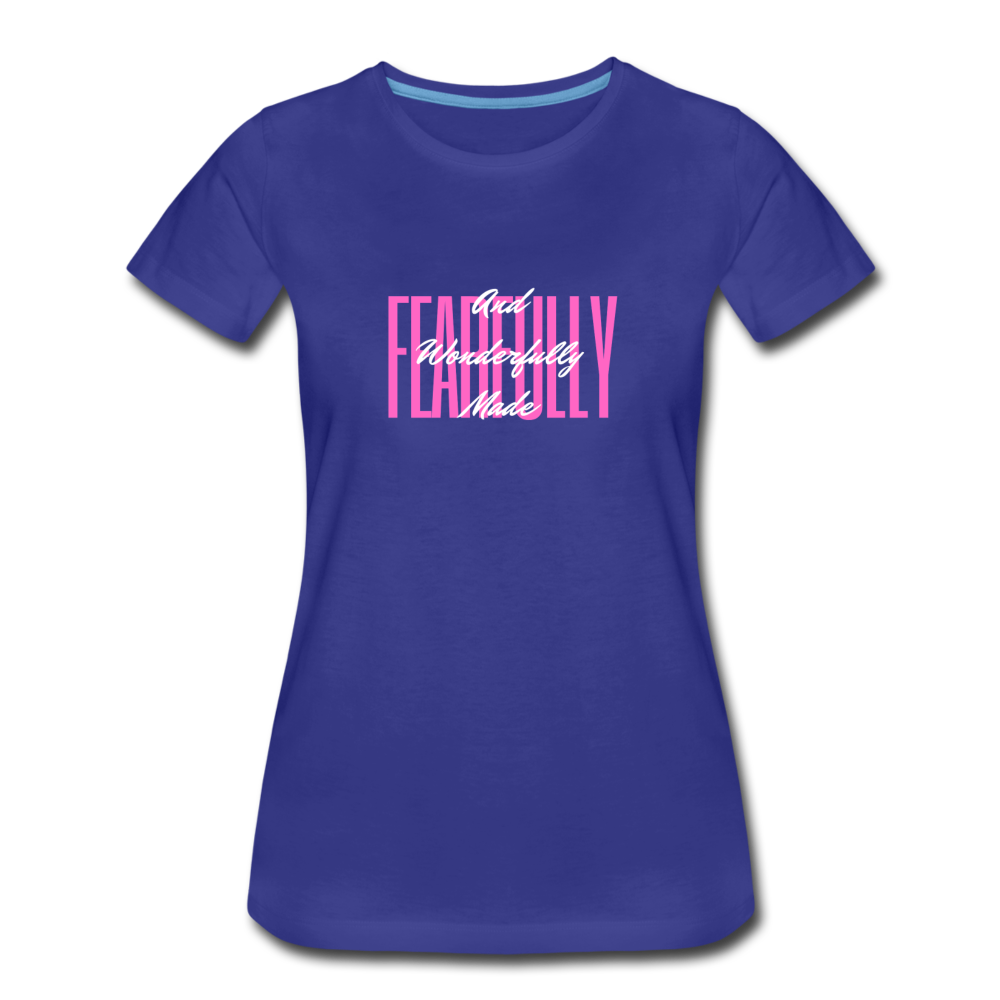 Wonderfully Made Women’s Premium T-Shirt - royal blue