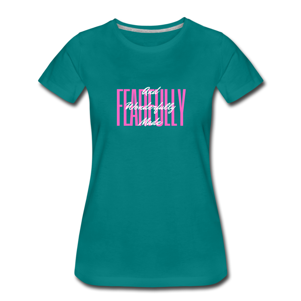 Wonderfully Made Women’s Premium T-Shirt - teal