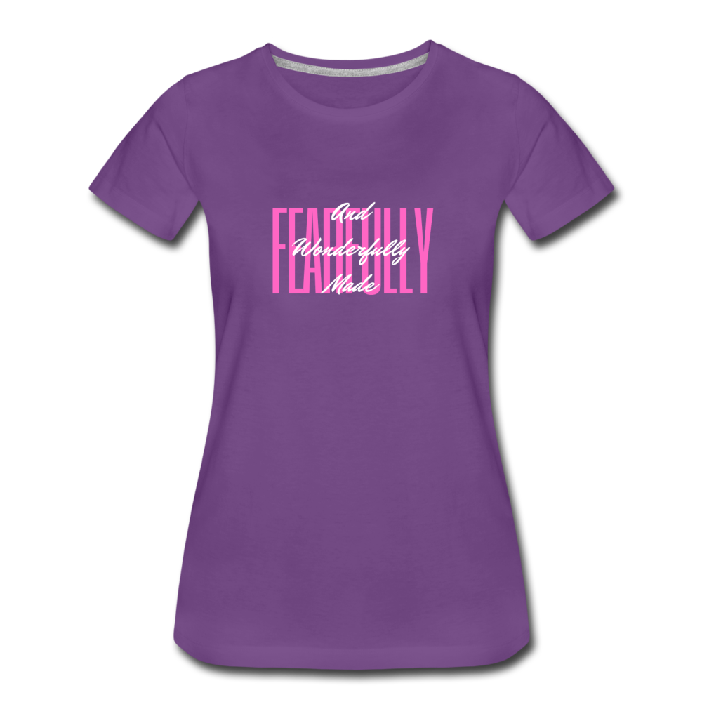 Wonderfully Made Women’s Premium T-Shirt - purple