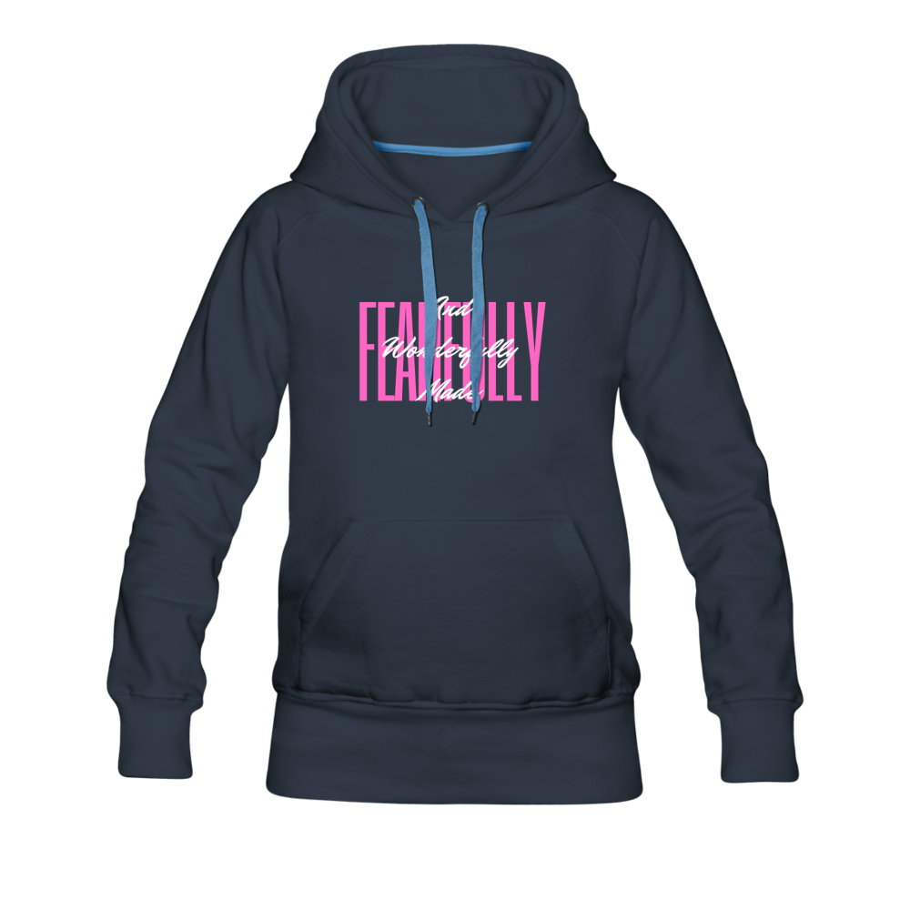 Wonderfully Made Women’s Premium Hoodie - navy