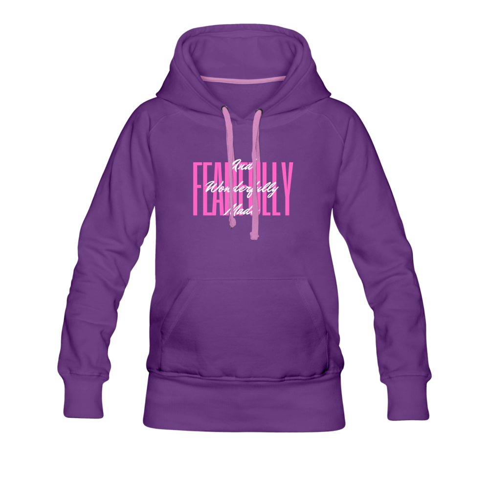 Wonderfully Made Women’s Premium Hoodie - purple