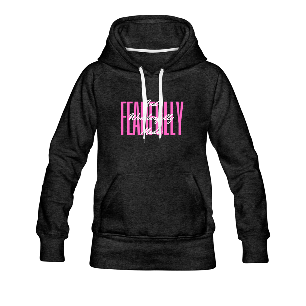 Wonderfully Made Women’s Premium Hoodie - charcoal gray