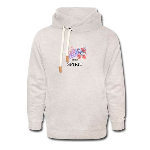 Fruit of the Spirit Shawl Collar Hoodie - heather oatmeal