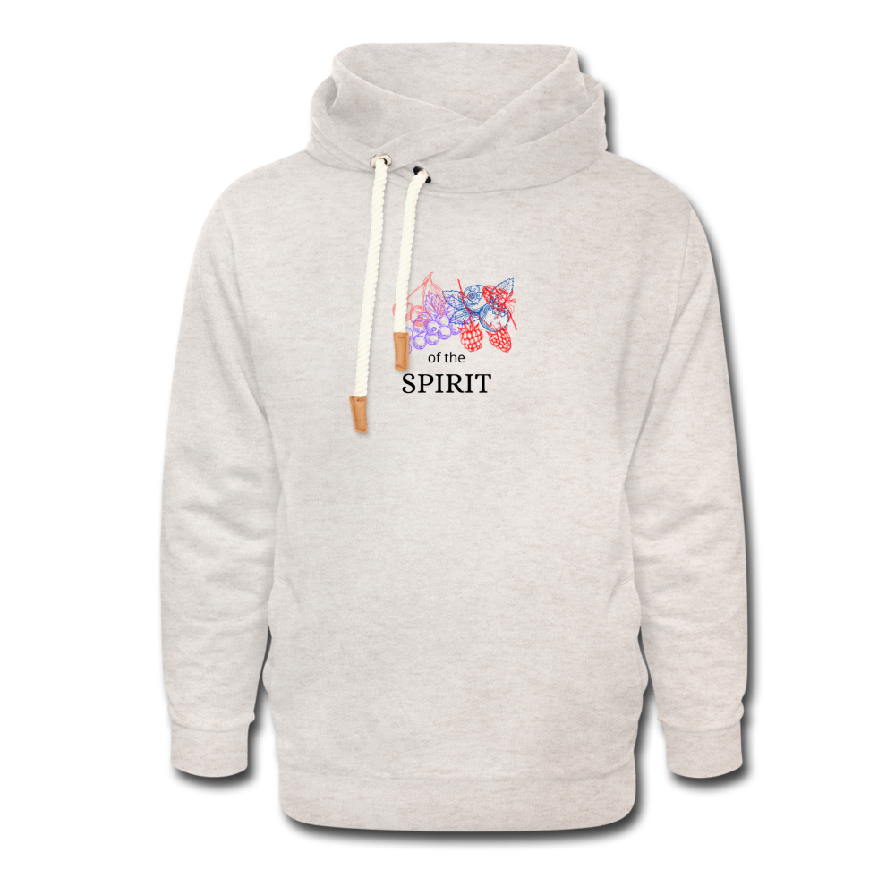 Fruit of the Spirit Shawl Collar Hoodie - heather oatmeal