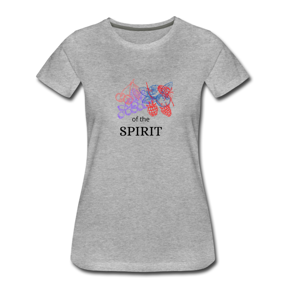 Fruit of the Spirit Women’s Premium T-Shirt - heather gray