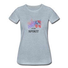 Load image into Gallery viewer, Fruit of the Spirit Women’s Premium T-Shirt - heather ice blue
