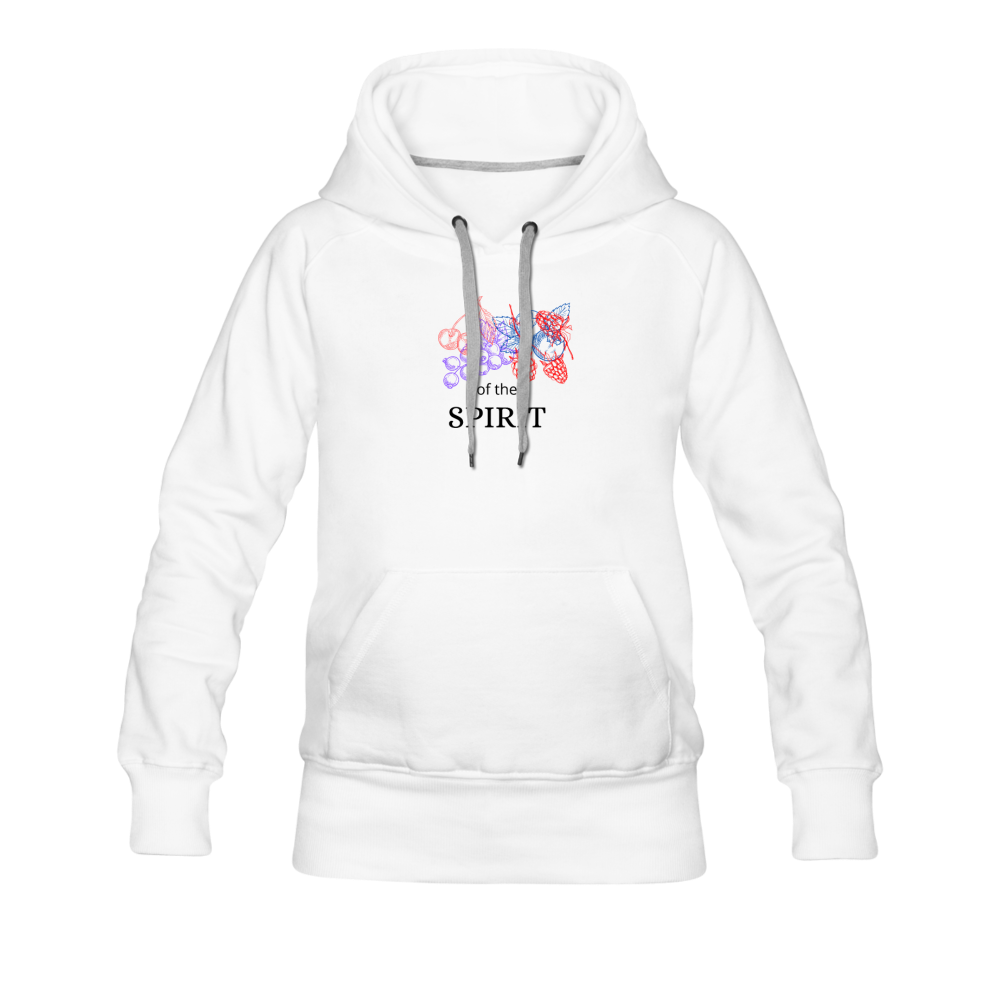 Fruit of the Spirit Women’s Premium Hoodie - white