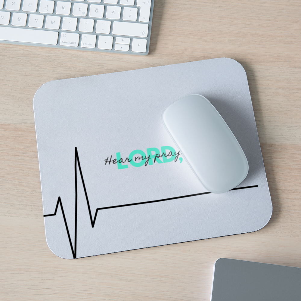 Hear My Prayer Mouse pad Horizontal - white