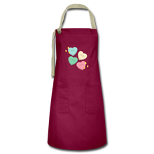 Load image into Gallery viewer, Heart of God Artisan Apron - burgundy/khaki
