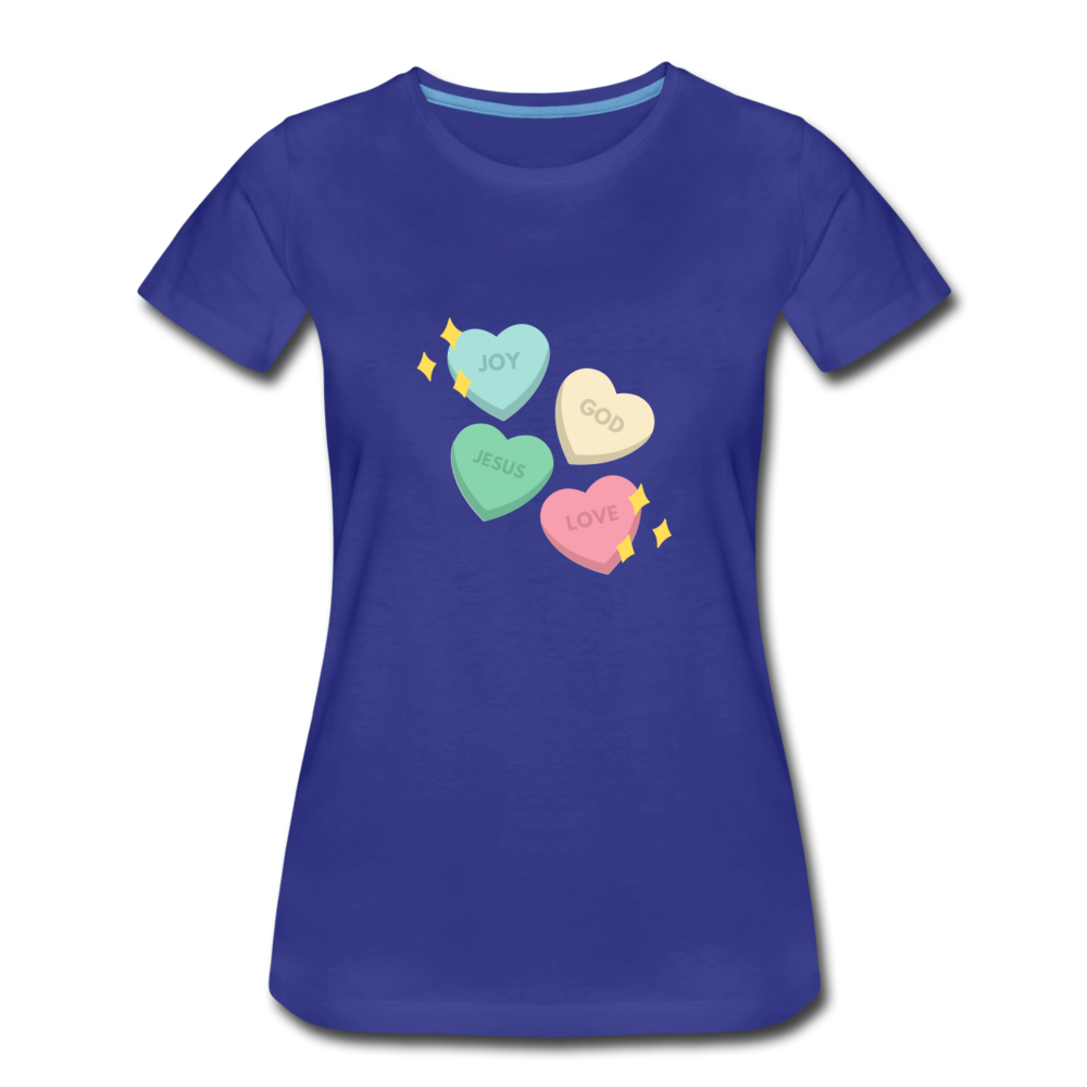 Heart of God Women’s Premium T-Shirt - royal blue