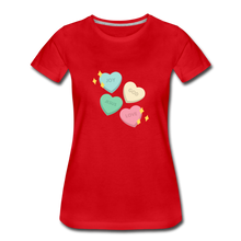 Load image into Gallery viewer, Heart of God Women’s Premium T-Shirt - red
